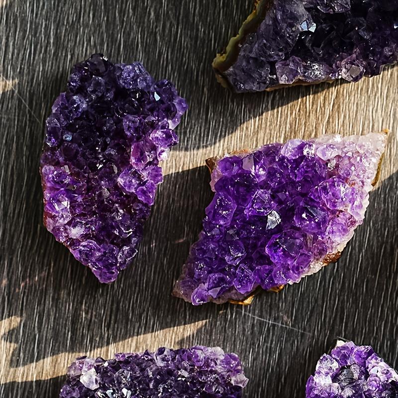 Gemstone Bracelet Healing - 2Pcs Natural Amethyst Stones 60-85g, Raw