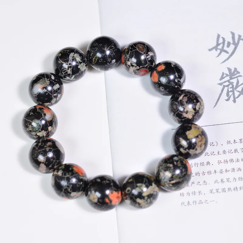 Gemstone Bracelet Healing - Natural Stone Plum Blossom Jade Bracelet