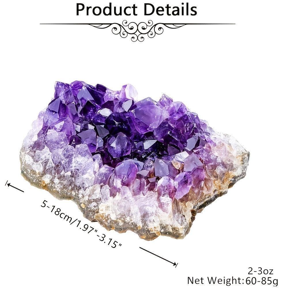 2Pcs Natural Amethyst Stones 6 - Gemstone Bracelet Healing 评论和价格