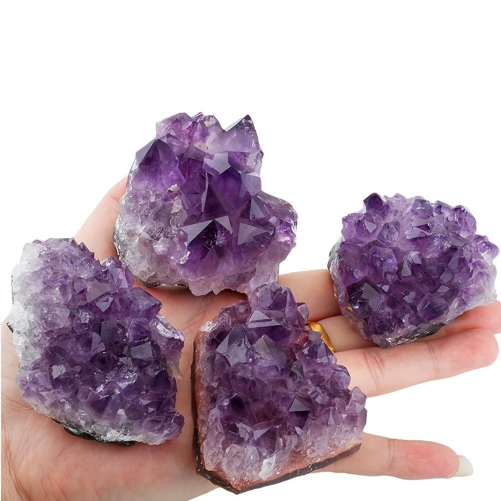 2Pcs Natural Amethyst Stones 6 - Gemstone Bracelet Healing 评论和价格
