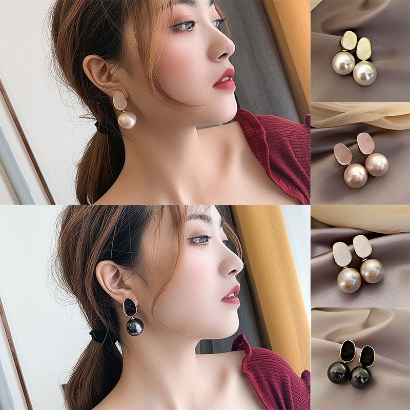 Big Brand High Class Noble Pea - Pearl Stud Earrings 评论和价格