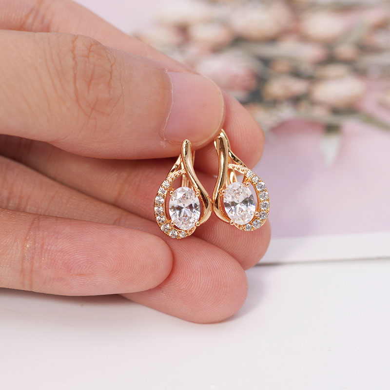 AAA+ Zircon Hoop Earrings for  - Nick'S Jewelry & Watches Reviews 评论和价格