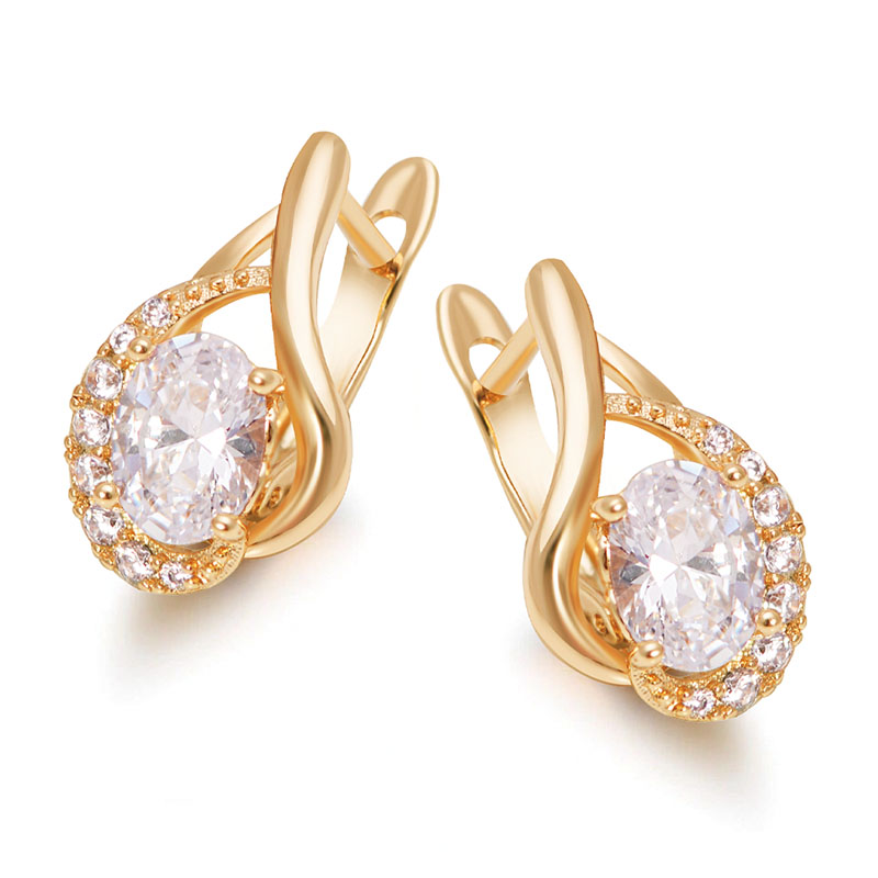 AAA+ Zircon Hoop Earrings for  - Nick'S Jewelry & Watches Reviews 评论和价格