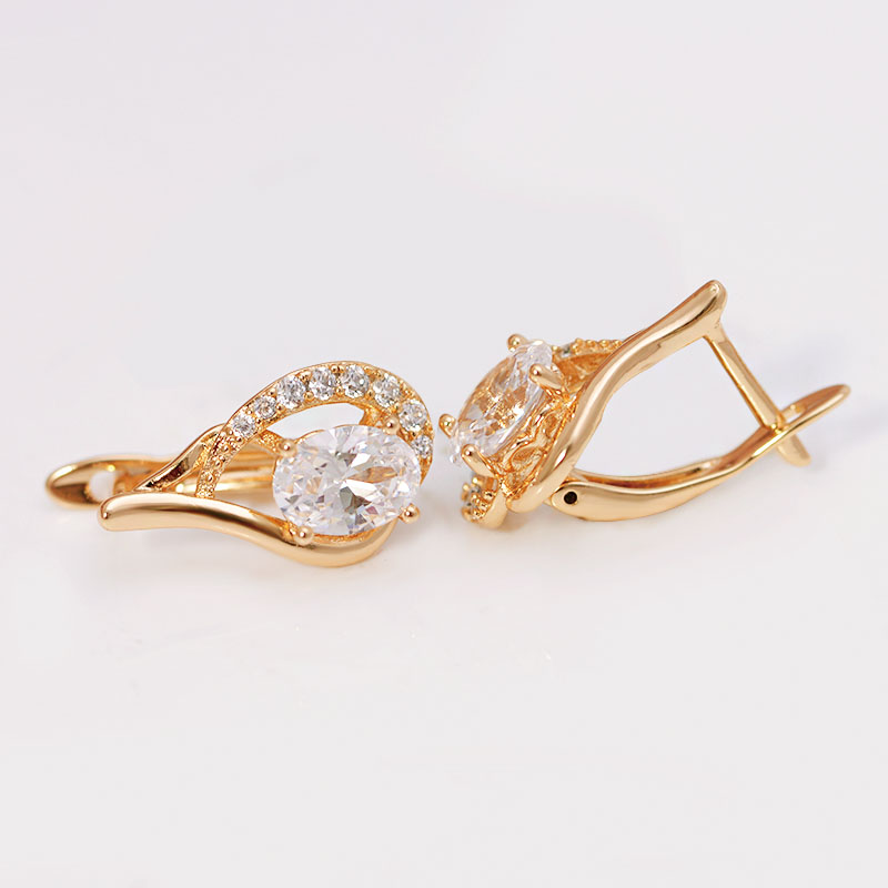 AAA+ Zircon Hoop Earrings for  - Nick'S Jewelry & Watches Reviews 评论和价格
