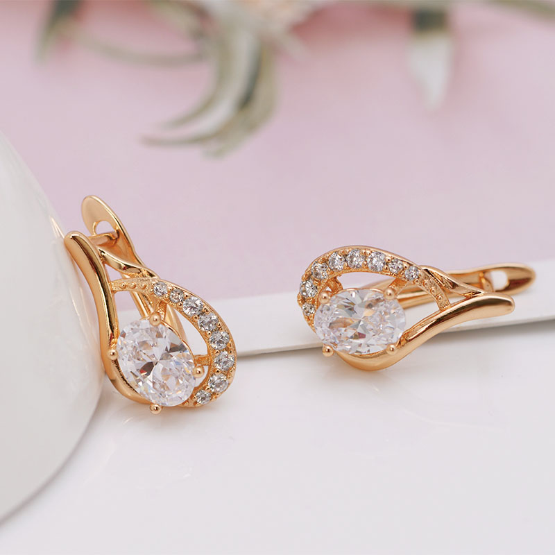 AAA+ Zircon Hoop Earrings for  - Nick'S Jewelry & Watches Reviews 评论和价格