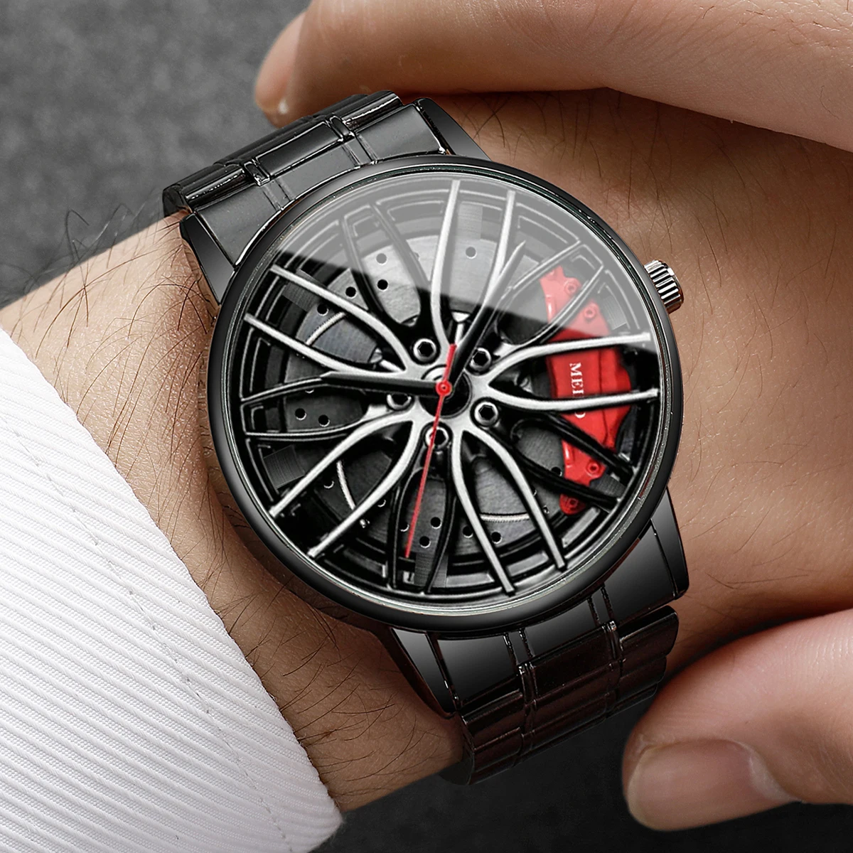 4PCS/Set Fashion 3d Car Wheel  - Mystery Jewelry Jar Watches 评论和价格