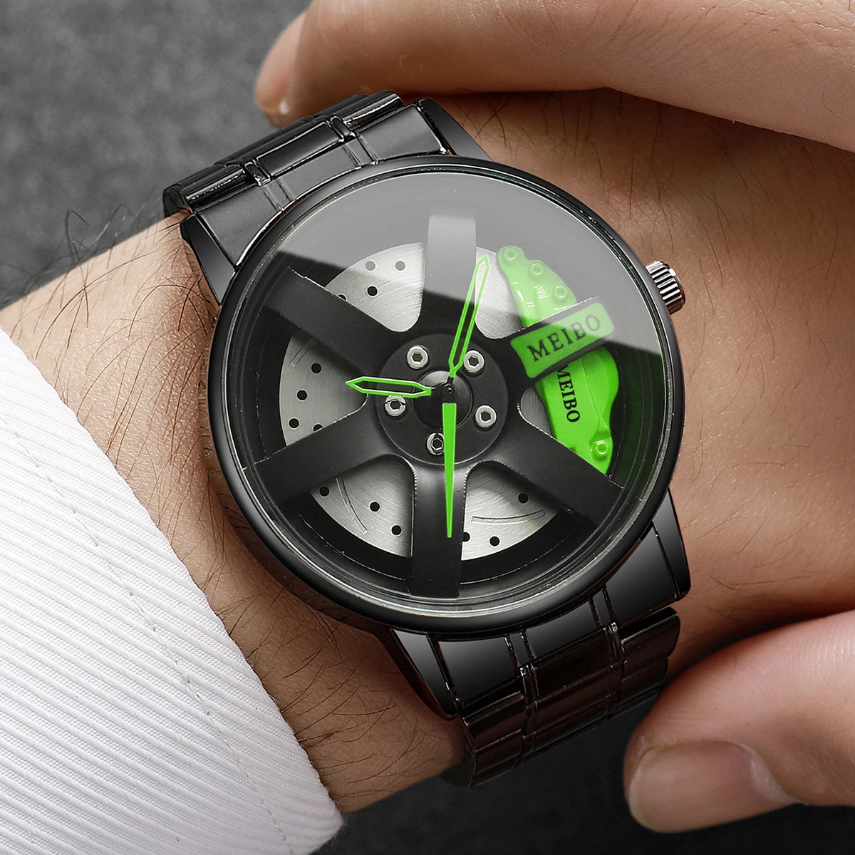 4PCS/Set Fashion 3d Car Wheel  - Mystery Jewelry Jar Watches 评论和价格