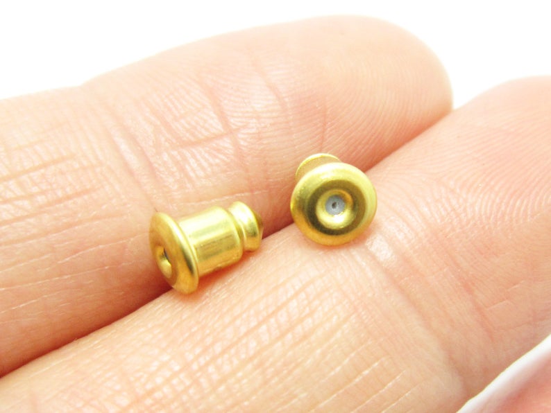 200pcs Brass Ear Nuts, Ear Pos - Nick'S Jewelry & Watches Reviews 评论和价格