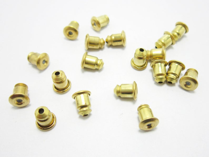 200pcs Brass Ear Nuts, Ear Pos - Nick'S Jewelry & Watches Reviews 评论和价格