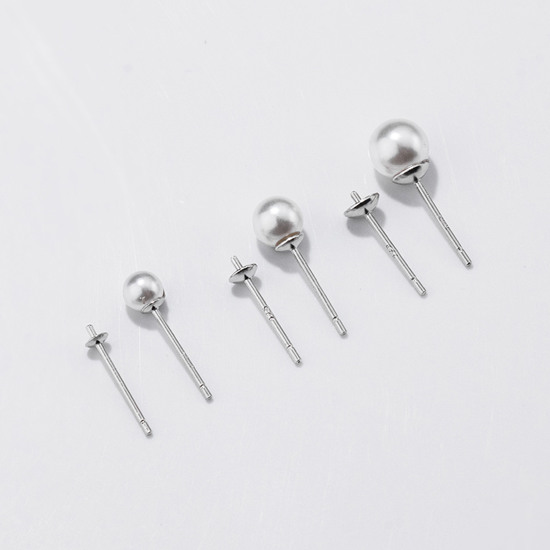 S925 Sterling Silver Earrings  - Pearl Stud Earrings 评论和价格