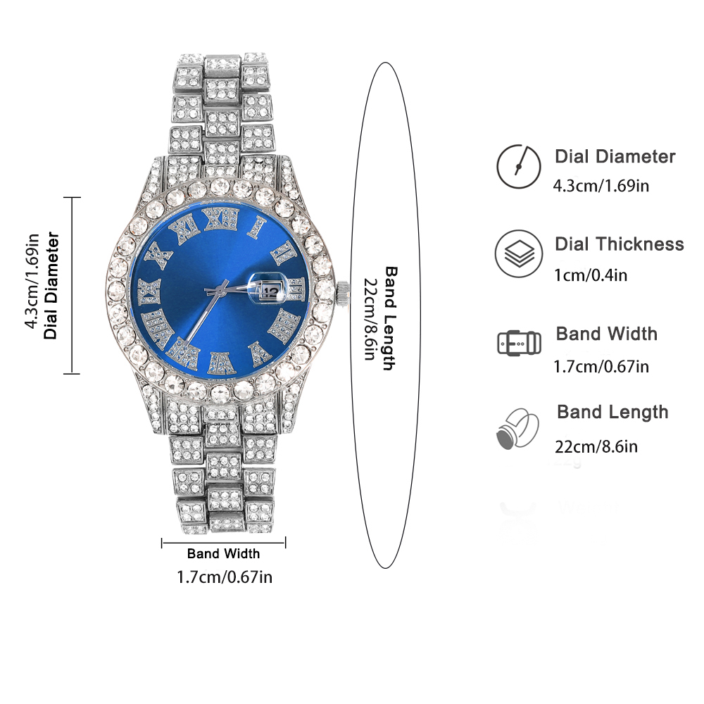 3pcs Hip-hop Watch Jewelry Set - Mystery Jewelry Jar Watches 评论和价格