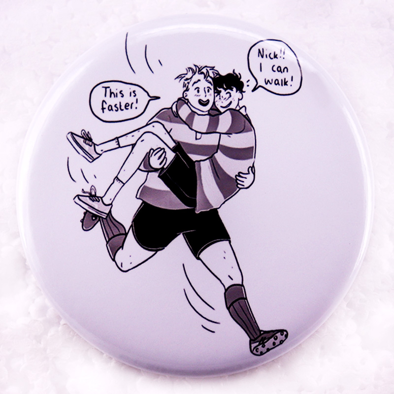 Heartstopper Pinback Button Pi - Nick'S Jewelry & Watches Reviews 评论和价格