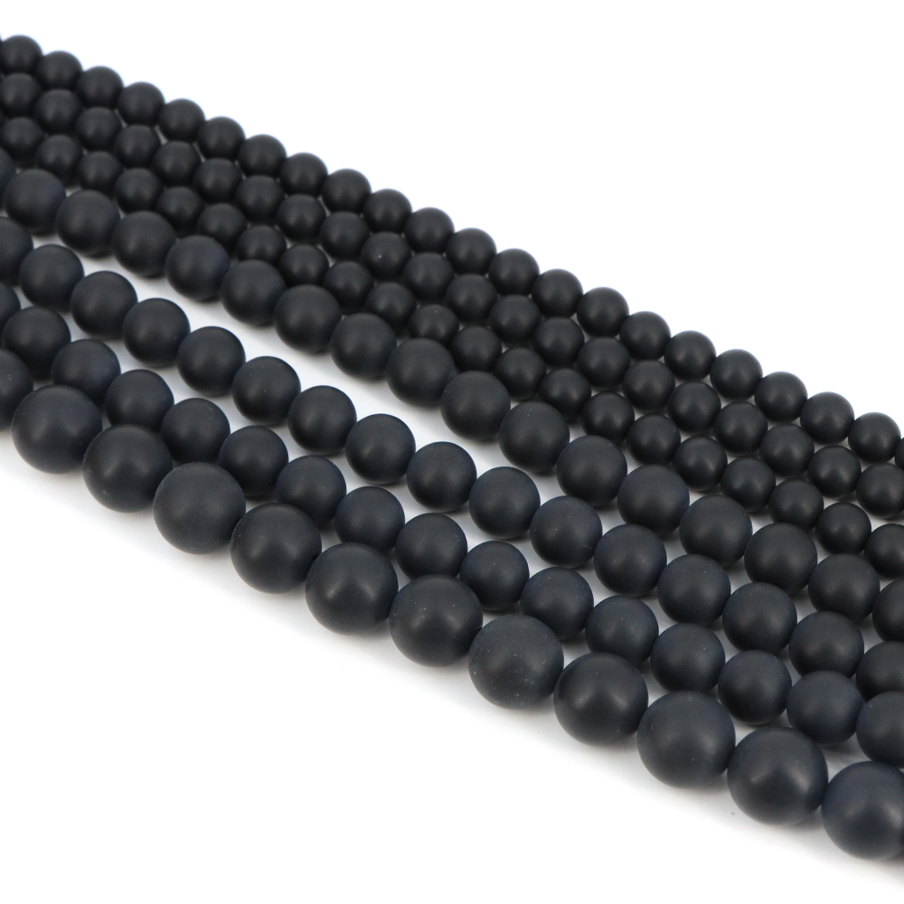 4/6/8/10mm Matte Beads Natural - Gemstone Bracelet Healing 评论和价格