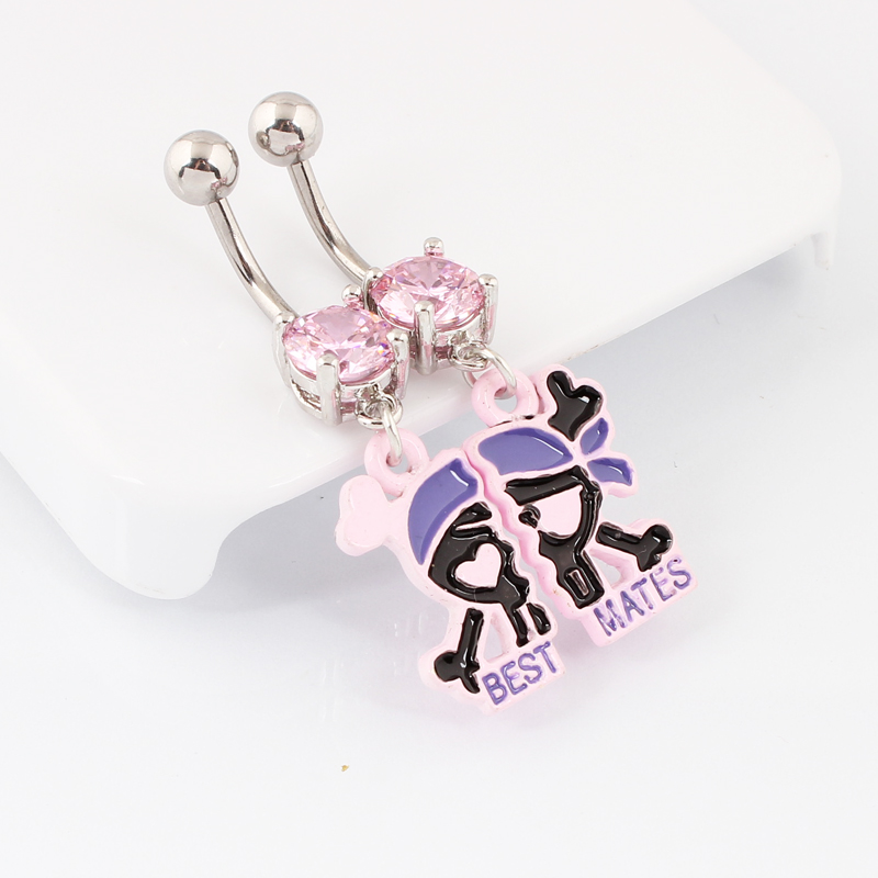 A pair Belly button ring Skull - Nick'S Jewelry & Watches Reviews 评论和价格
