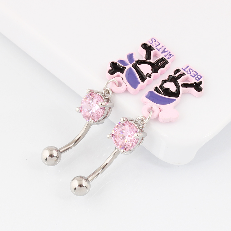 A pair Belly button ring Skull - Nick'S Jewelry & Watches Reviews 评论和价格
