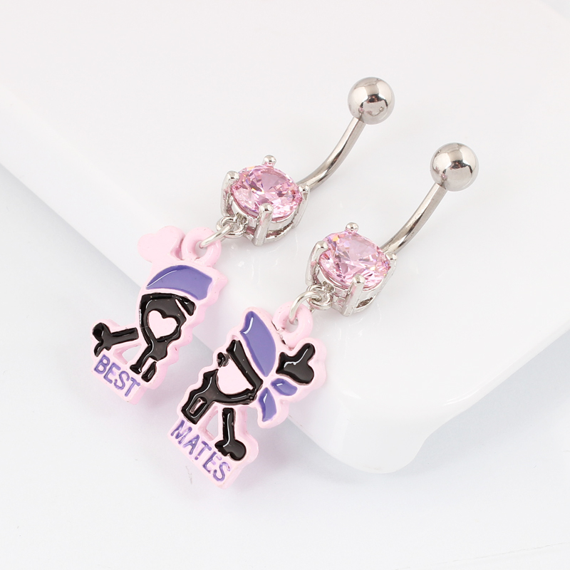 A pair Belly button ring Skull - Nick'S Jewelry & Watches Reviews 评论和价格