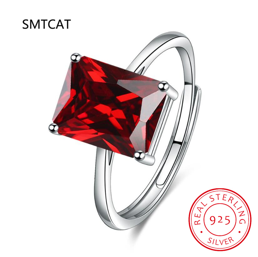 Emerald Cut Natural Citrine 92 - Birthstone Ring Set 评论和价格