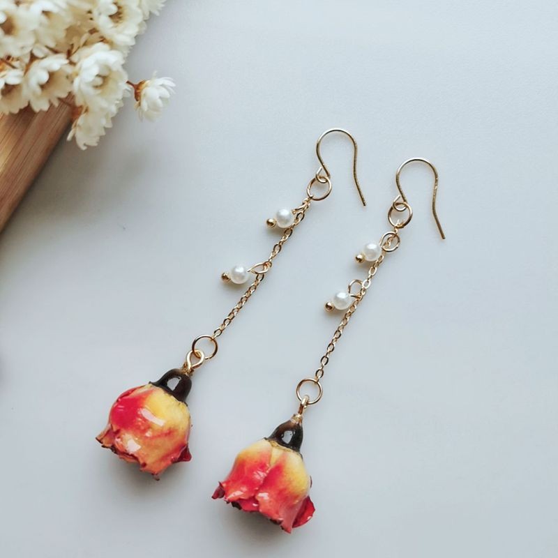 Elegant Immortal Rose Pearl Ta - Pearl Stud Earrings 评论和价格