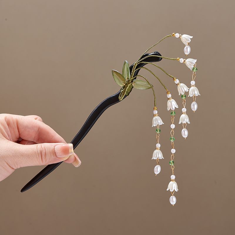 Wooden Flower Hairpin Vintage  - Shop Jewelry & Watches Near Me 评论和价格