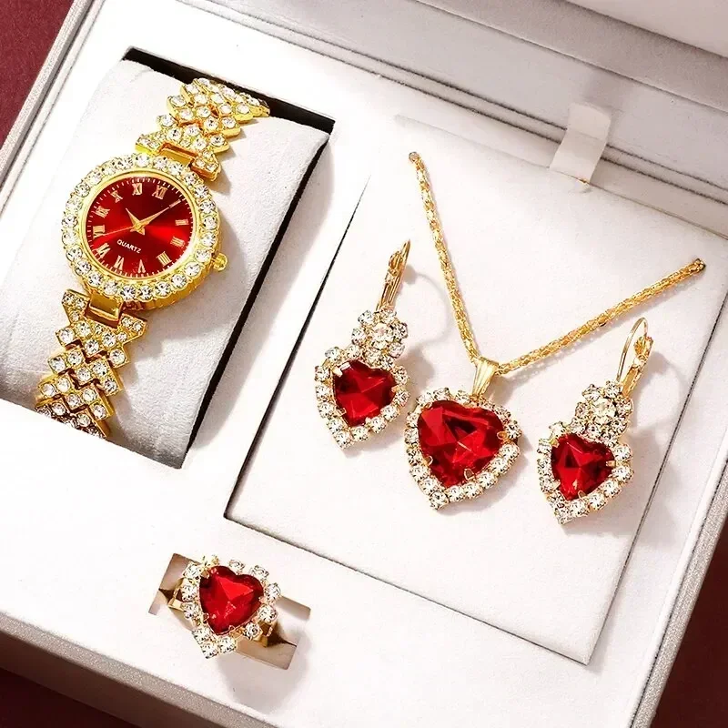 Golden Luxury Watch Women Ring - Mystery Jewelry Jar Watches 评论和价格