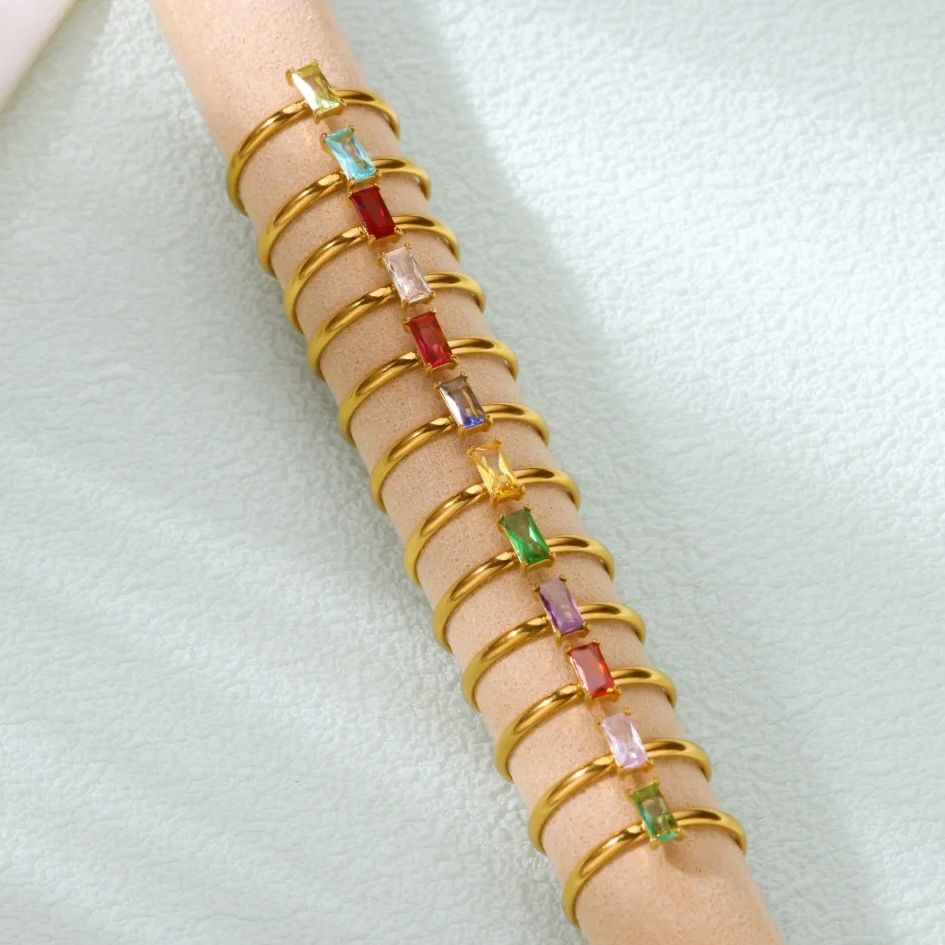 Zircon Birthstone Rings For Wo - Birthstone Ring Set 评论和价格