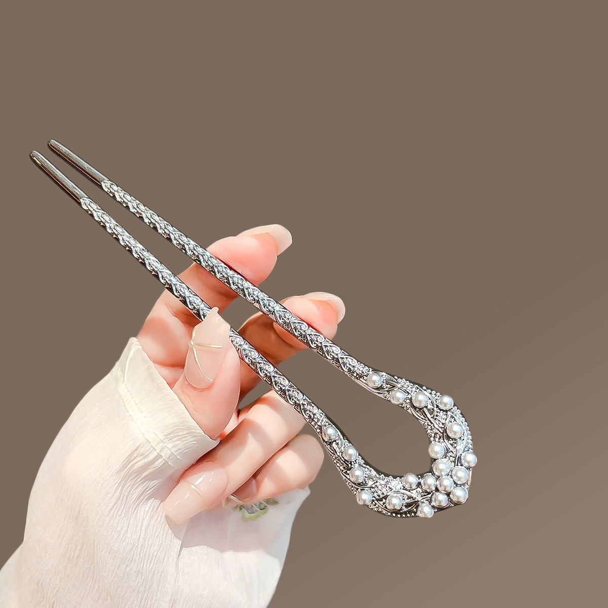 New Pearl U Shaped Hairpin For - Shop Jewelry & Watches Near Me 评论和价格