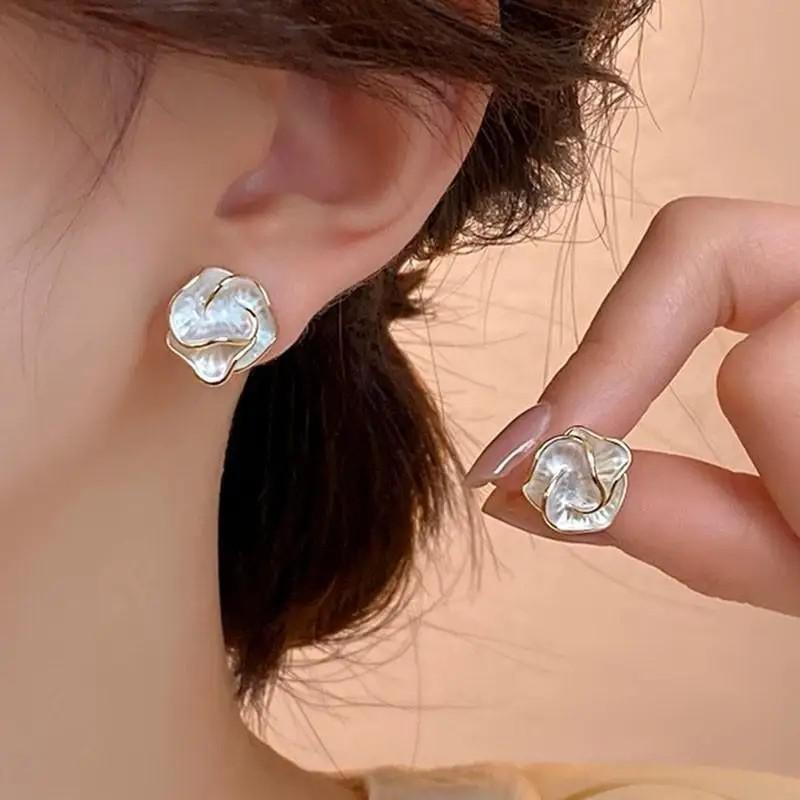 925 Silver Needle Vintage Purp - Pearl Stud Earrings 评论和价格