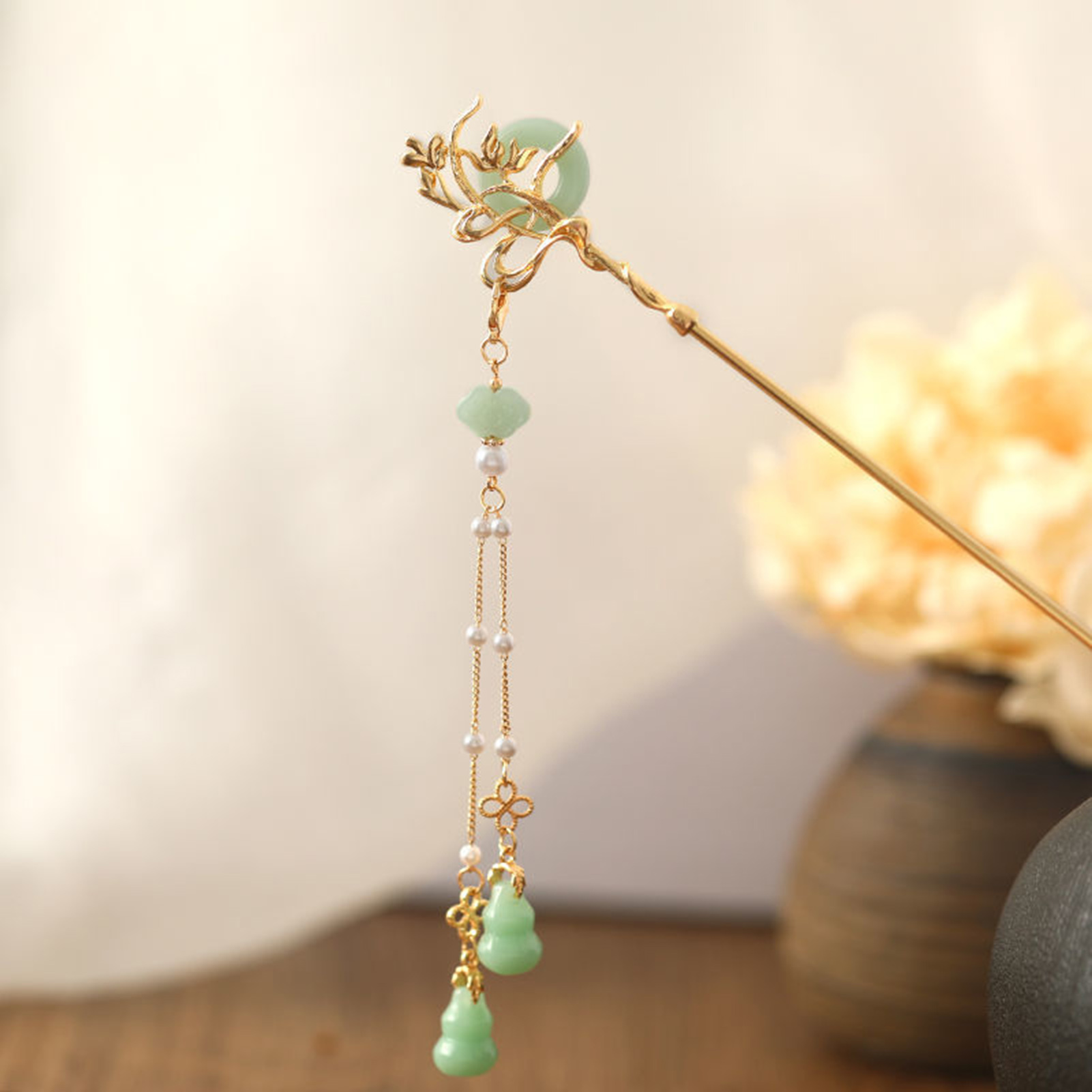 Chinese Style Glass Hairpin Fo - Shop Jewelry & Watches Near Me 评论和价格