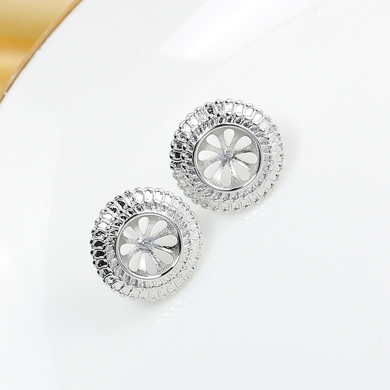 E038 Gold Plated Copper S925 S - Pearl Stud Earrings 评论和价格