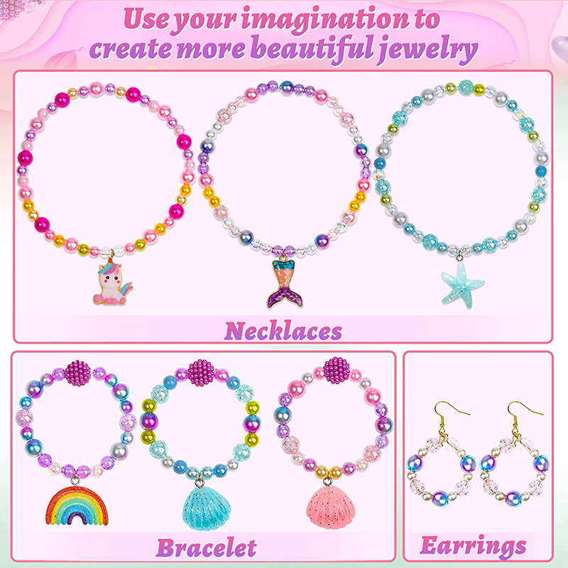 Rainbow ABS Pearl Beads Kit Gr - Pearl Stud Earrings 评论和价格