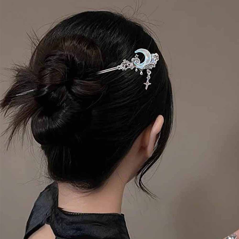 Moonstone Star Moon Hair Stick - Shop Jewelry & Watches Near Me 评论和价格