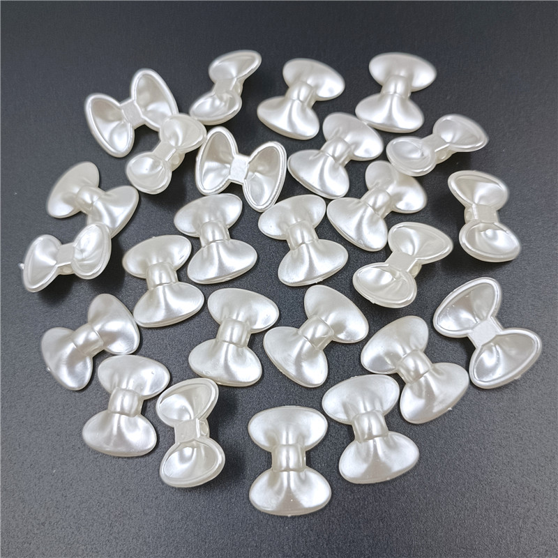20pcs/bag Acrylic Ribbon Bow A - Pearl Stud Earrings 评论和价格