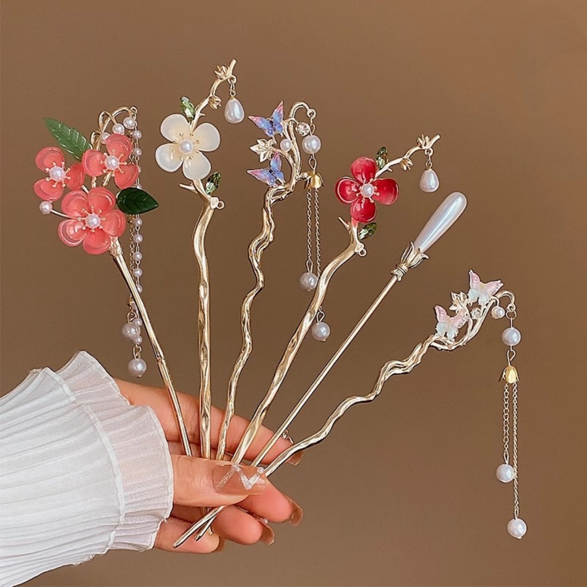 2025 New Flower Hairpin For Wo - Shop Jewelry & Watches Near Me 评论和价格