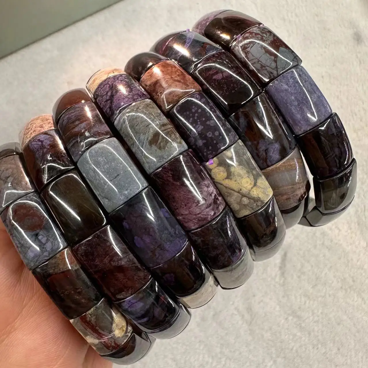 AAA Natural Sugilite Bracelet  - Gemstone Bracelet Healing 评论和价格