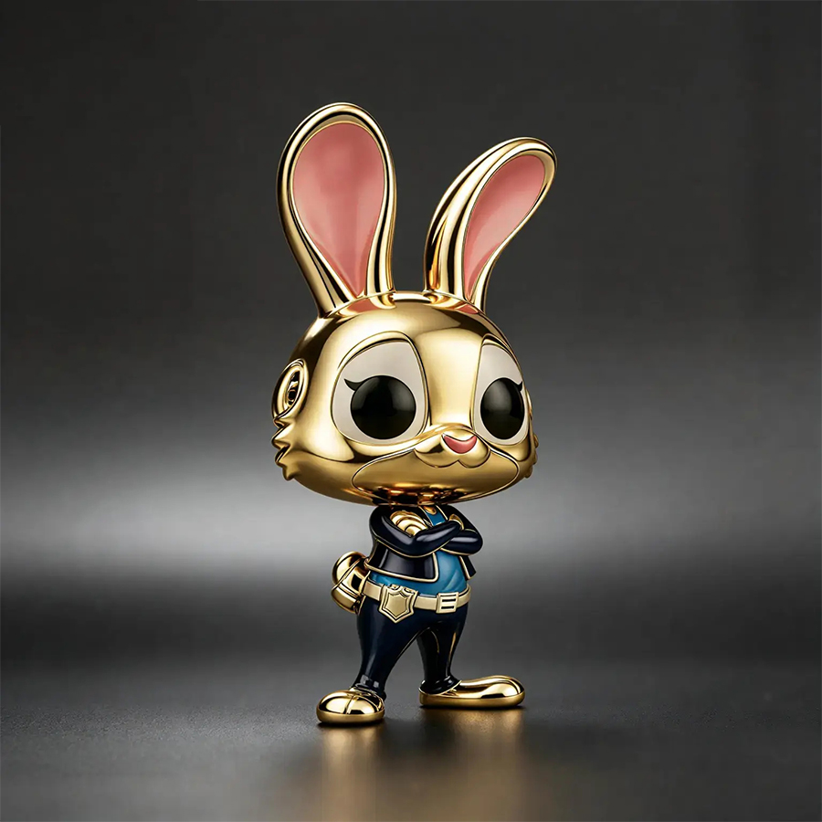 Gold Plated Cartoon Animal Cha - Nick'S Jewelry & Watches Reviews 评论和价格