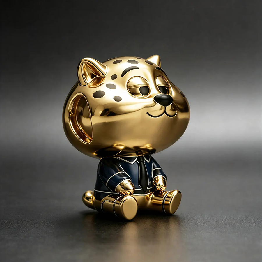 Gold Plated Cartoon Animal Cha - Nick'S Jewelry & Watches Reviews 评论和价格