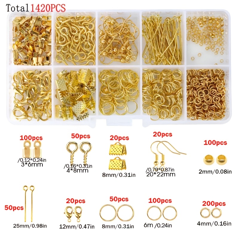 1420pcs 1box Jewelry Findings  - Jewelry Repair & Watches Durham Nc 评论和价格