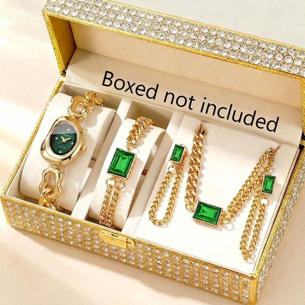 5PCS Fashion Irregular Women Q - Mystery Jewelry Jar Watches 评论和价格